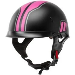 GMAX Helmets Half Helmets GMax HH65 Full Dress Twin Helmet -Helmets Sale 2024 g max hh65 full dress twin helmet black pink 2