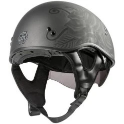 GMAX Helmets Half Helmets GMax HH65 Devotion Naked Helmet -Helmets Sale 2024 g max hh65 naked devotion helmet black silver 4