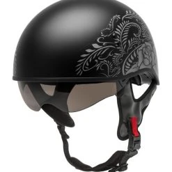GMAX Helmets Half Helmets GMax HH65 Rose Naked Helmet