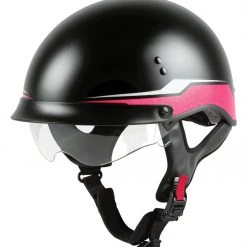 GMAX Helmets Half Helmets GMax HH65 Source Full Dress Helmet -Helmets Sale 2024 g max hh65 source full dress helmet black pink 3