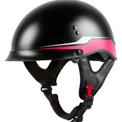 GMAX Helmets Half Helmets GMax HH65 Source Full Dress Helmet -Helmets Sale 2024 g max hh65 source full dress helmet black pink 4