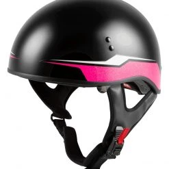 GMAX Helmets Half Helmets GMax HH65 Source Naked Helmet 23 GMAX Helmets Half Helmets GMax HH65 Source Naked Helmet -Helmets Sale 2024 g max hh65 source naked helmet black pink 4