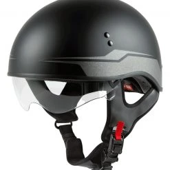 GMAX Helmets Half Helmets GMax HH65 Source Naked Helmet 24 GMAX Helmets Half Helmets GMax HH65 Source Naked Helmet -Helmets Sale 2024 g max hh65 source naked helmet black silver 1