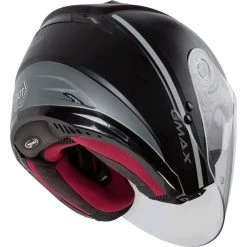 GMAX Helmets GMax OF77 Reform Helmet -Helmets Sale 2024 g max of77 reform helmet black silver 3
