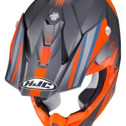 HJC Helmets HJC I50 Flux Helmet -Helmets Sale 2024 hjci50 flux helmet orange grey blue 2