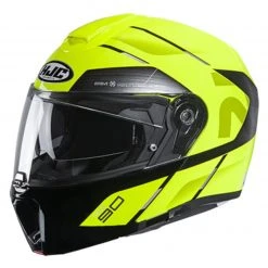 HJC Helmets Helmet Closeouts HJC RPHA 90S Bekavo Semit Helmet -Helmets Sale 2024 hjcrpha90 s bekavo semit helmet matte hi viz black