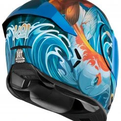 Icon Airframe Pro Koi Helmet -Helmets Sale 2024 icon airframe pro koi helmet blue 2 scaled