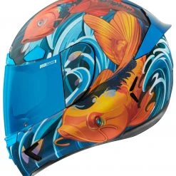 Icon Airframe Pro Koi Helmet Blue / 2XL [Open Box] -Helmets Sale 2024 icon airframe pro koi helmet blue2 xl open box blue 1 scaled