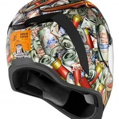 Helmet Closeouts Icon Airform Buck Fever Helmet (XS&SM) -Helmets Sale 2024 icon hlmt afrm buckfever white red brown 2