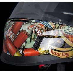 Helmet Closeouts Icon Airform Buck Fever Helmet (XS&SM) -Helmets Sale 2024 icon hlmt afrm buckfever white red brown 4