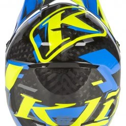 Klim F3 Carbon Raid Helmet -Helmets Sale 2024 klim f3 carbon raid helmet blue hi viz yellow 4