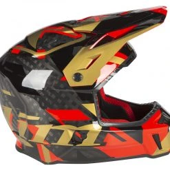 Klim F3 Carbon Raid Helmet -Helmets Sale 2024 klim f3 carbon raid helmet red gold 2