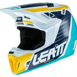 Helmet Closeouts Leatt Moto 7.5 V22 Helmet Kit -Helmets Sale 2024 leatt moto75 v22 helmet kit aqua 1