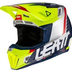 Helmet Closeouts Leatt Moto 7.5 V22 Helmet Kit -Helmets Sale 2024 leatt moto75 v22 helmet kit lime 1