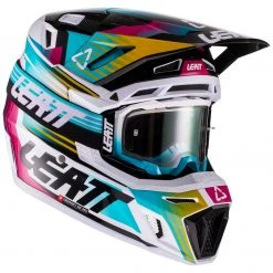 Helmet Closeouts Leatt Moto 8.5 Composite V22 Helmet Kit -Helmets Sale 2024 leatt moto85 composite v22 helmet kit aqua