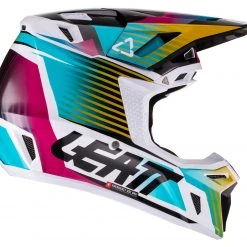 Helmet Closeouts Leatt Moto 8.5 Composite V22 Helmet Kit -Helmets Sale 2024 leatt moto85 composite v22 helmet kit aqua 3