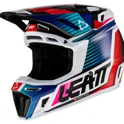 Helmet Closeouts Leatt Moto 8.5 Composite V22 Helmet Kit -Helmets Sale 2024 leatt moto85 composite v22 helmet kit blue 1