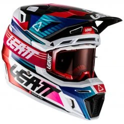 Helmet Closeouts Leatt Moto 8.5 Composite V22 Helmet Kit -Helmets Sale 2024 leatt moto85 composite v22 helmet kit blue