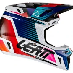 Helmet Closeouts Leatt Moto 8.5 Composite V22 Helmet Kit -Helmets Sale 2024 leatt moto85 composite v22 helmet kit blue 3