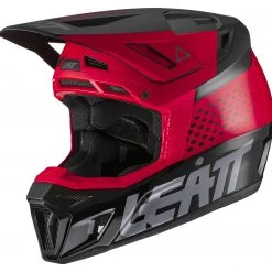Helmet Closeouts Leatt Moto 8.5 Composite V22 Helmet Kit -Helmets Sale 2024 leatt moto85 composite v22 helmet kit red 1