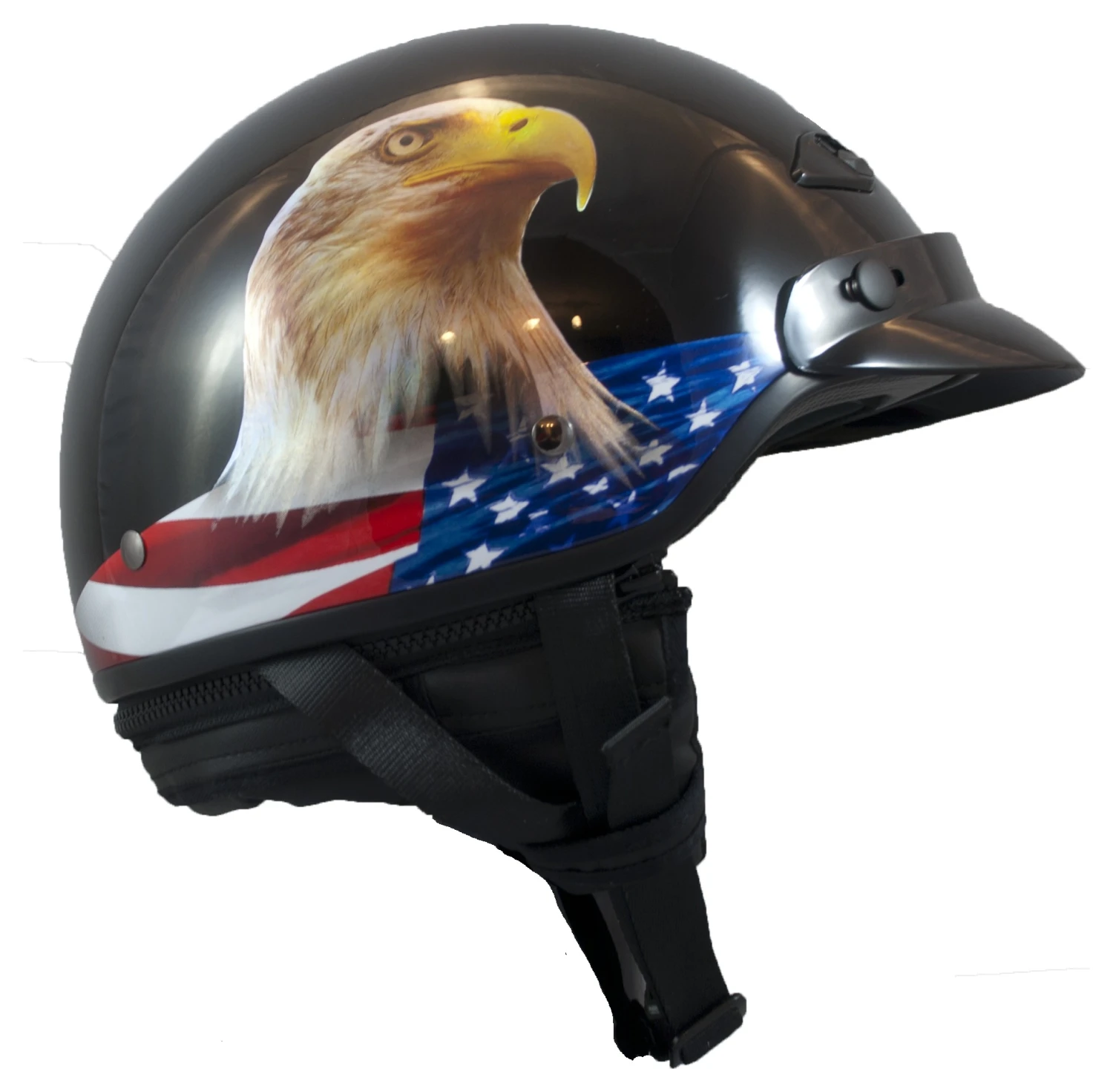 LS2 Helmets Half Helmets LS2 Bagger Murica Eagle Helmet 1 LS2 Helmets Half Helmets LS2 Bagger Murica Eagle Helmet