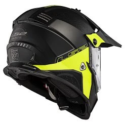 LS2 Helmets LS2 Blaze Elevation Helmet -Helmets Sale 2024 ls2 blaze elevation helmet matte black hi viz yellow 3