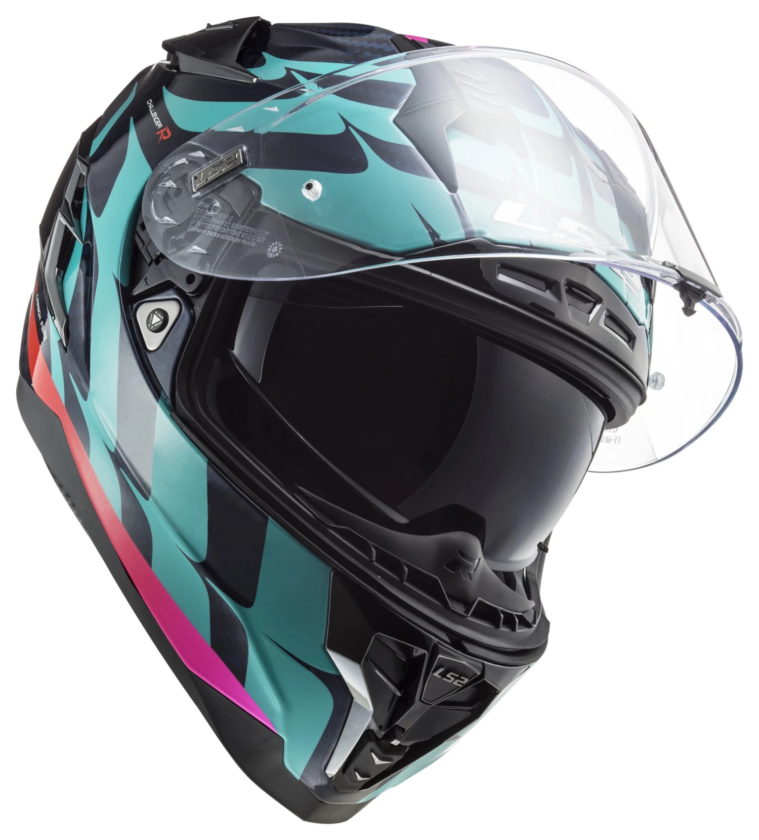 LS2 Helmets LS2 Challenger GT Carbon Flames Helmet 6 LS2 Helmets LS2 Challenger GT Carbon Flames Helmet - Image 6