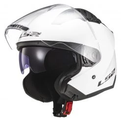 LS2 Helmets LS2 Copter Helmet - Solid -Helmets Sale 2024 ls2 copter helmet solid white 1
