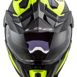 LS2 Helmets LS2 Explorer Carbon Focus Helmet -Helmets Sale 2024 ls2 explorer carbon focus helmet titanium yellow 1