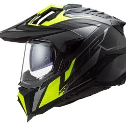LS2 Helmets LS2 Explorer Carbon Focus Helmet -Helmets Sale 2024 ls2 explorer carbon focus helmet titanium yellow 2