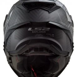 LS2 Helmets LS2 Explorer Carbon Focus Helmet -Helmets Sale 2024 ls2 explorer carbon focus helmet titanium yellow 4