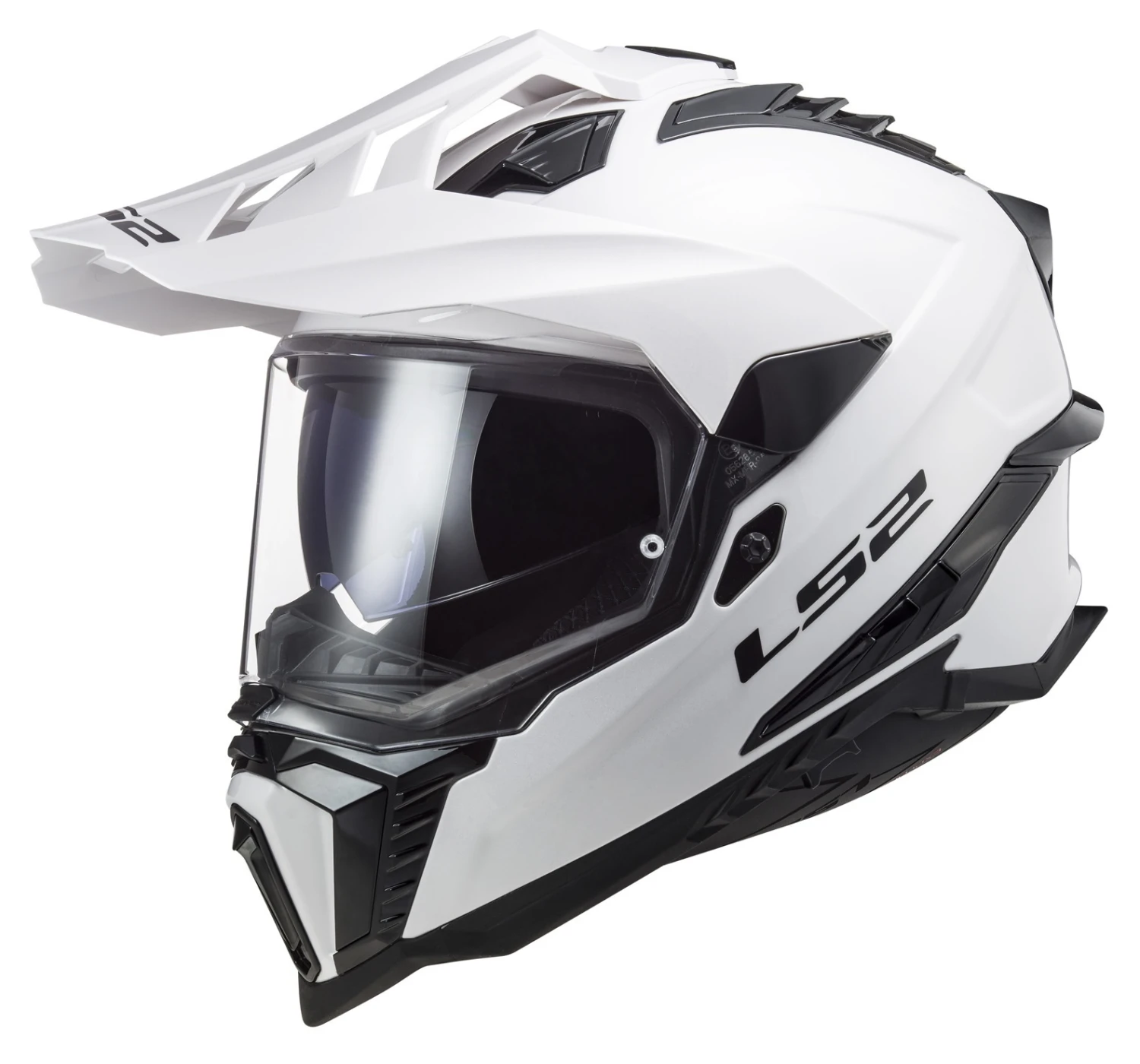 LS2 Helmets LS2 Explorer Helmet Gloss White / MD [Open Box]