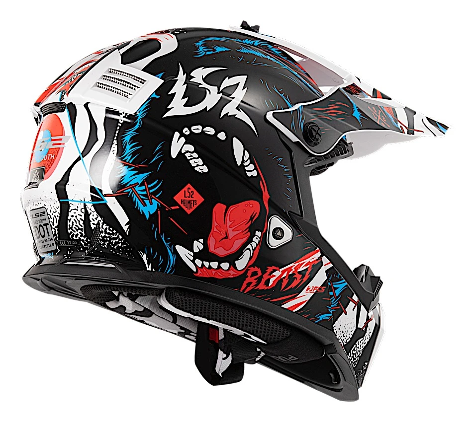 LS2 Helmets LS2 Youth Gate Beast Helmet 1 LS2 Helmets LS2 Youth Gate Beast Helmet