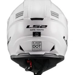 LS2 Helmets LS2 Gate Helmet - Solid -Helmets Sale 2024 ls2 gate helmet solid gloss white 3