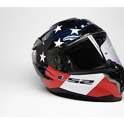 LS2 Helmets LS2 Challenger GT Carbon Americarbon Helmet -Helmets Sale 2024 ls2 helmets challenger c americarbon red gloss red white blue 2