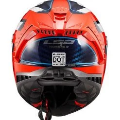 LS2 Helmets LS2 Thunder Carbon Alliance Helmet -Helmets Sale 2024 ls2 thunder carbon alliance helmet red white blue 3