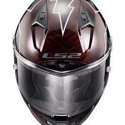 LS2 Helmets LS2 Thunder Carbon Lightning Helmet -Helmets Sale 2024 ls2 thunder carbon lightning helmet red grey black 5