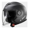 LS2 Helmets Open Face & 3/4 LS2 Verso Helmet Matte Titanium / SM [Open Box]