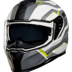 Nexx Helmets Helmet Closeouts Nexx SX100 Iflux Helmet -Helmets Sale 2024 nexx sx100 iflux helmet white black green 1