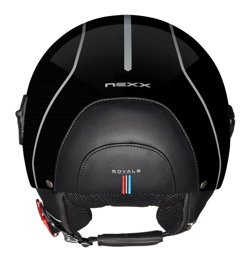 Nexx Helmets Open Face & 3/4 Nexx SX60 Royale Helmet Black/Silver / XL [Open Box] - Image 3