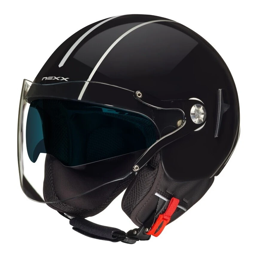 Nexx Helmets Open Face & 3/4 Nexx SX60 Royale Helmet Black/Silver / XL [Open Box]