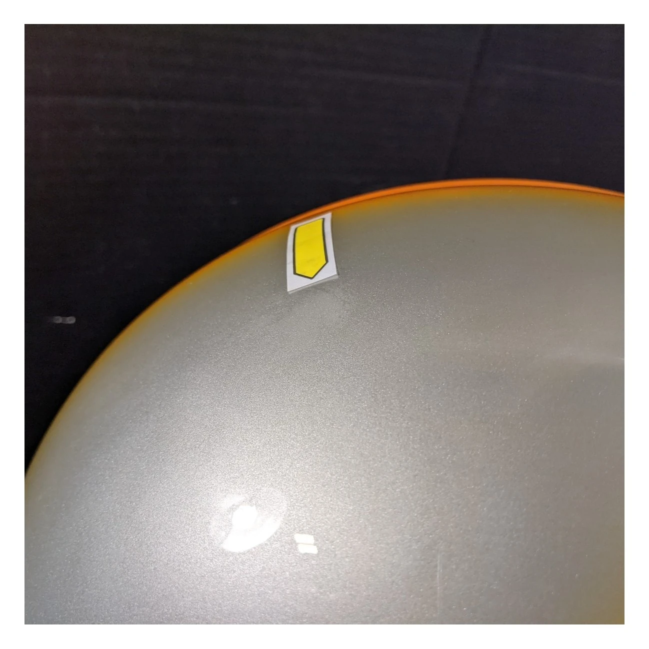 Ruby Helmets Helmet Closeouts Ruby Castel Munich 90 Daytona Helmet (LG) Orange/Silver / LG [Blemished - Very Good] - Image 10