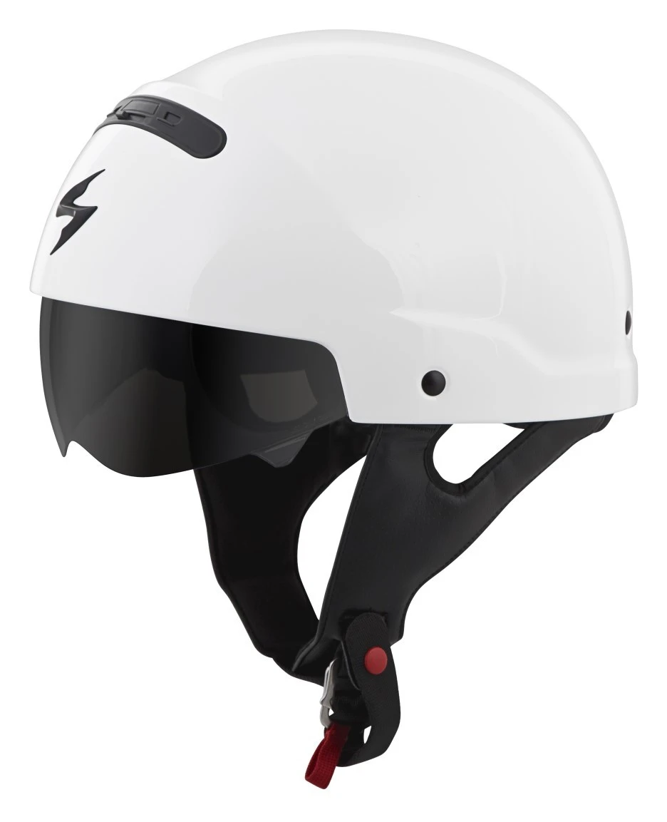 Half Helmets Scorpion EXO Covert White Helmet 5 Half Helmets Scorpion EXO Covert White Helmet - Image 5