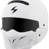Half Helmets Scorpion EXO Covert White Helmet