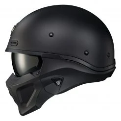 Half Helmets Scorpion EXO Covert X Helmet -Helmets Sale 2024 scorpion covert x helmet matte black 1