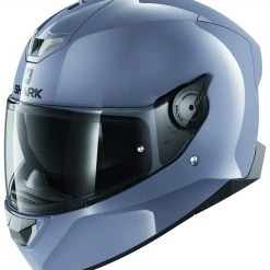 Shark Helmets Shark Skwal 2 Blank Helmet - White LEDs -Helmets Sale 2024 shark skwal blank glossy silver scaled