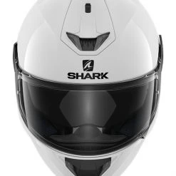 Shark Helmets Shark Skwal 2 Blank Helmet - White LEDs -Helmets Sale 2024 shark skwal blank matte sm white 1