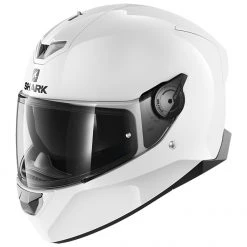 Shark Helmets Shark Skwal 2 Blank Helmet - White LEDs -Helmets Sale 2024 shark skwal blank matte sm white