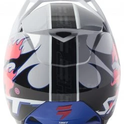 Shift Youth White Label Burntable Helmet -Helmets Sale 2024 shift youth white label burntable helmet grey black 3