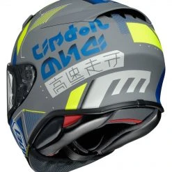 Shoei Helmets Shoei RF-1400 Accolade Helmet -Helmets Sale 2024 shoei rf1400 accolade helmet grey blue yellow 3